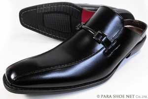 SABLINA VALENTINO ビット ビジネスサンダル（ビジネススリッパ） ワイズ3E（EEE） 黒［メンズ紳士靴/大きいサイズ 27.5cm、28cm（28.0cm