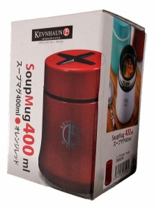 ケヴンハウン (KEVNHAUN) スープマグ 400ml オレンジレッド KDS.464