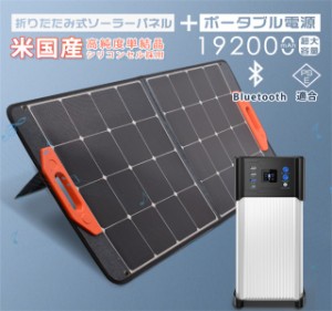 ポータブル電源 192000mAh 768Wh  ソーラーパネル 100W セット キャンプ 発電機 防災 アウトドア 停電 緊急電源