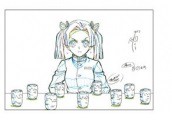 ufotable cafe 鬼滅の刃 コラボレーション キャラクター絵巻カフェ 第六期 展示原画ポストカード 神崎アオイ 2