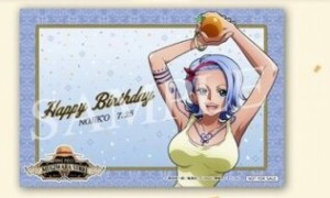 ワンピース ONE PIECE Character’s BIRTHDAY PARTY! July フェア グッズ購入 バースデーカード ノジコ 麦わらストア 限定特典