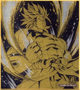 ドラゴンボール 色紙ART11 レア 伝説の超サイヤ人 ブロリー 金色＋銀色のW箔押し仕様 単品 色紙 DRAGON BALL