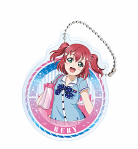 セガコラボカフェ ラブライブ! スクフェスシリーズ アクリルキーホルダー Aqours マーメイド編 黒澤ルビィ 単品