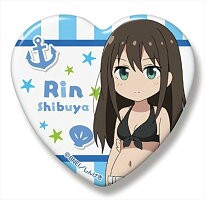 アイドルマスター シンデレラガールズ劇場 トレーディングハート缶バッジ 渋谷 凛(水着ver) 単品 缶バッジ