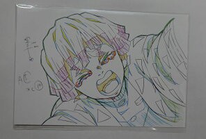 ufotable cafe 鬼滅の刃 コラボレーション キャラクター絵巻カフェ 第四期 展示原画ポストカード 我妻善逸 9