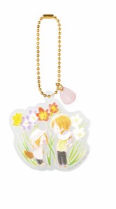 【新品】一番くじ 夏目友人帳 ニャンコ先生と花しらべ G賞 お花のアクリルチャーム 夏目貴志＆子狐 フリージア