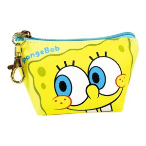 スポンジボブ 三角ミニポーチ ドアップ SpongeBob パトリック ゲイリー イエロー かわいい キュート 小物入れ