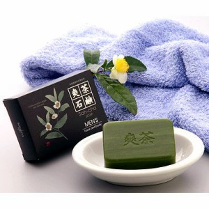 爽茶石鹸100g(男性用) 静岡のお茶葉使用