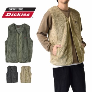 GENUINE Dickies ジェニュインディッキーズ ボアベスト 暖 アウター ボタンベスト【A8M】【送料無料】【ゆうパケット】【メンズ】 夏新作