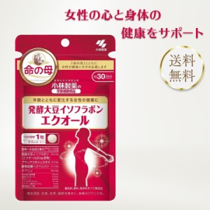 小林製薬 エクオール 30粒 命の母 発酵大豆イソフラボン サプリ