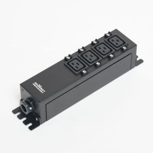 Яアメリカン電機 【HKC0905】黒色 コンセントバー IEC C-19×4ヶ口 20A 接地形2P 250V