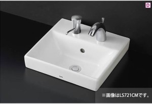 ###TOTO カウンター式洗面器【LS721C #NW1】(洗面器のみ) ホワイト ベッセル式〔GE〕