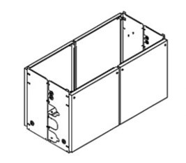 ###♪パーパス 給湯器 部材【MDK-C40-50】両側4台用配管カバーセット