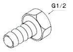 ∬∬リンナイ 給湯器 部材【IHチョクジュン13A-20P】(25-6858) φ13ふろ継手(20入)〔GB〕