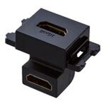 パナソニック 配線器具【WND1211B】SO-STYLE 埋込AVコンセント HDMI対応 L型 ブラック