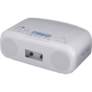 ω東芝 オーディオ【TY-CDS8(W)】ホワイト CDラジカセ CDラジオカセットレコーダー