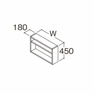 ###TOTO 【LWFB065GEG1G】洗濯機上オープン棚 オクターブ 間口650mm 受注約1週〔GA〕