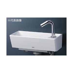 ###TOTO セット品番【LSW50AS】壁掛手洗器(角形) 自動水栓(発電タイプ) 壁給水 床排水 Sトラップ〔HC〕