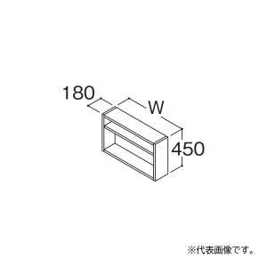 ###TOTO 【LWFM065GEG1G】ホワイト 洗濯機上オープン棚 オクターブスリム 間口650 受注約1週〔GA〕