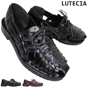 ルーテシア LUTECIA LU6100 メンズ シューズ カジュアルシューズ 紳士靴 黒靴 革靴 紐靴 LU-6100