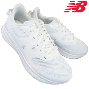 ニューバランス YK570LW3 ホワイト (22cm〜25cm) 白スニーカー 通学靴 軽い 軽量 白靴 紐靴 スクールシューズ キッズ ジュニア レディー
