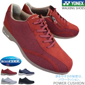 ヨネックス YONEX パワークッション SHWL30A レディース ウォーキングシューズ スニーカー 紐靴 3.5E ファスナー付き 