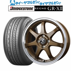 サマータイヤ ホイール4本セット BADX エスホールド S-7S ブロンズ/リムポリッシュ 16インチ 6.0J ブリヂストン REGNO レグノ GR-XII(GR-