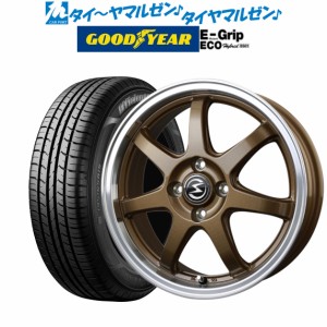 サマータイヤ ホイール4本セット BADX エスホールド S-7S ブロンズ/リムポリッシュ 16インチ 6.0J グッドイヤー エフィシエント グリップ