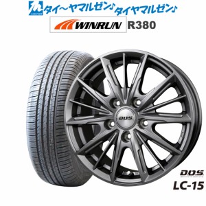 BADX D,O,S(DOS) LC-15 15インチ 6.0J WINRUN ウインラン R380 185/65R15 サマータイヤ ホイール4本セット