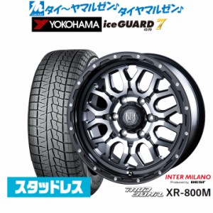 インターミラノ マッドバーン XR-800M 16インチ 6.5J ヨコハマ アイスガード IG70 215/65R16 スタッドレスタイヤ ホイール4本セット