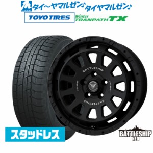 BADX ロクサーニ バトルシップ NEO(ネオ) 16インチ 7.0J トーヨータイヤ ウィンタートランパス TX 215/65R16 スタッドレスタイヤ ホイー