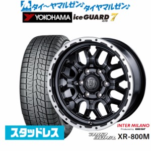 インターミラノ マッドバーン XR-800M 16インチ 6.5J ヨコハマ アイスガード IG70 215/65R16 スタッドレスタイヤ ホイール4本セット