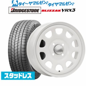 MLJ デイトナ SS 14インチ 5.0J ブリヂストン BLIZZAK ブリザック VRX3 155/65R14 スタッドレスタイヤ ホイール4本セット