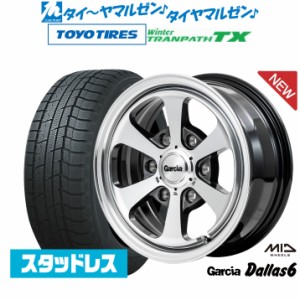 MID ガルシア ダラス6 16インチ 6.5J トーヨータイヤ ウィンタートランパス TX 215/65R16 スタッドレスタイヤ ホイール4本セット