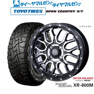 インターミラノ マッドバーン XR-800M 14インチ 4.5J トーヨータイヤ オープンカントリー R/T  155/65R14 サマータイヤ ホイール4本セッ