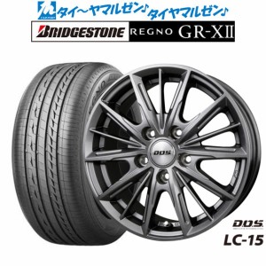 BADX D,O,S(DOS) LC-15 15インチ 6.0J ブリヂストン REGNO レグノ GR-XII 185/65R15 サマータイヤ ホイール4本セット