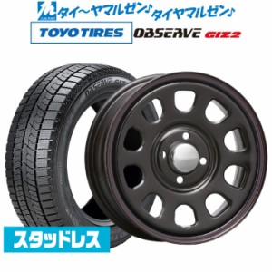 MLJ デイトナ SS 14インチ 5.0J トーヨータイヤ OBSERVE オブザーブ GIZ2(ギズツー) 165/65R14 スタッドレスタイヤ ホイール4本セット