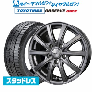 BADX D,O,S(DOS) SE-10R plus 15インチ 6.0J トーヨータイヤ OBSERVE オブザーブ GIZ2(ギズツー) 175/65R15 スタッドレスタイヤ ホイール