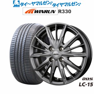 BADX D,O,S(DOS) LC-15 15インチ 4.5J WINRUN ウインラン R330 165/55R15 サマータイヤ ホイール4本セット