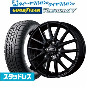 【2023年製】MID シュナイダー SQ27 15インチ 4.5J グッドイヤー ICE NAVI アイスナビ 7 日本製 165/55R15 スタッドレスタイヤ ホイール4