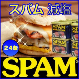  スパム 減塩（SPAM 24缶)スパム 24缶 (340ｇ)スパム 缶詰   手軽に作れる♪ポークランチョンミート(ポーク)豚肉加工(缶詰)缶詰め 沖縄(