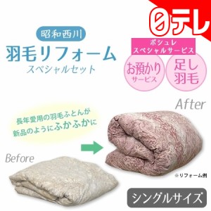 昭和西川 羽毛リフォームスペシャルセット シングルサイズ 日テレポシュレ(日本テレビ 通販)