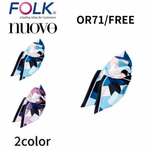 FOLK nuovo フォーク ヌーヴォ  レディース リボンスカーフ クリップ止め 事務服 美容 クリニック 受付 エステ ユニフォーム or69 メール