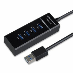 高速4ポートUSBハブ コンパクト 5Gbps USB3.0 過電流保護   USB3HUB4