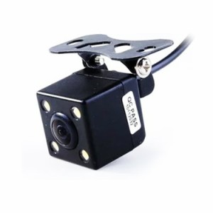 超小型バックカメラ LED4灯付き DC12V CCD暗視  ガイドライン有無&正像鏡像切替対応 IP66防水仕様 広角 フロントカメラ リアカメラ BK006