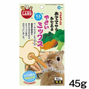 マルカン　おててからあたえるやさいミックス　45g　MR-682 【おやつ/餌/えさ/エサ】【ハムスター/うさぎ/リス/モルモット/鳥】【小動物