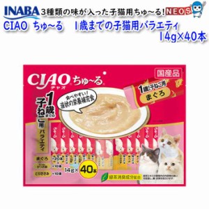 いなばペットフード　CIAO　ちゅ〜る　40本入り　1歳までの子猫用バラエティ　SC-90