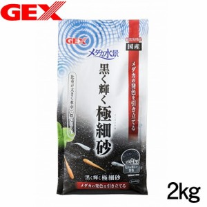 GEX　メダカ水景 黒く輝く極細砂 2kg  【水槽/熱帯魚/観賞魚/飼育】【生体】【通販/販売】【アクアリウム/あくありうむ】 