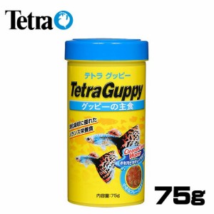 テトラ　グッピー 75g　【餌 えさ エサ】【観賞魚　餌やり】  【水槽/熱帯魚/観賞魚/飼育】【生体】【通販/販売】【アクアリウム/あくあ