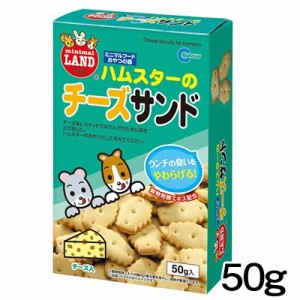 マルカン　ハムスターのチーズサンド　50g　MR-554 【おやつ/餌/えさ/エサ】【ハムスター/うさぎ/リス/モルモット/鳥】【小動物】